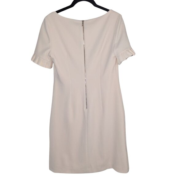 ⚡ Tommy Hilfiger Ivory Ruffle Sleeve Shift Dress Women’s 2 EUC - Picture 3 of 5